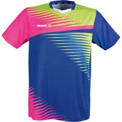 Tibhar TT-Shirt Azur Rose/Jaune/Bleu