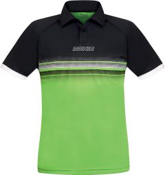 Donic Polo Draft Noir/LimeGreen