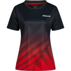 Donic Polo Flow Lady Noir/Rouge