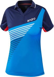 Andro Polo Harris Women Bleu/Bleu Foncé