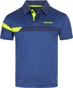 Donic Polo Stripes Bleu Mélange