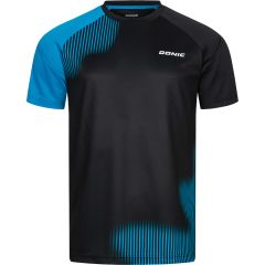 Donic T-Shirt Peak Noir/Cyan
