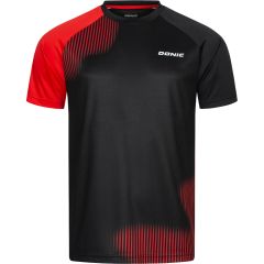 Donic T-Shirt Peak Noir/Rouge