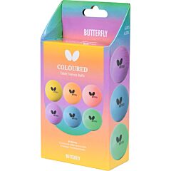 Butterfly Coloured Balls - 6 pack