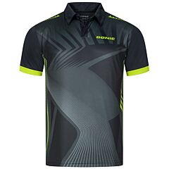 Donic Polo Manic Noir/Gris/Lime