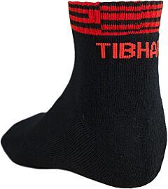 Tibhar Chaussettes Line Noir/Rouge