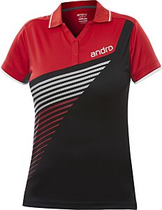 Andro Polo Harris Women Noir/Rouge