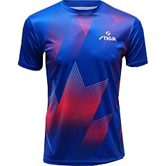 Stiga T-Shirt Pro Bleu Royal/Rose