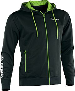 Tibhar Sweat à Capuche World Noir/Vert Citron