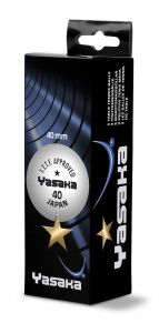 Yasaka 3 balls Super 1 Star 40+ White