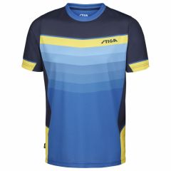 Stiga T-Shirt River Bleu/Marine/Jaune