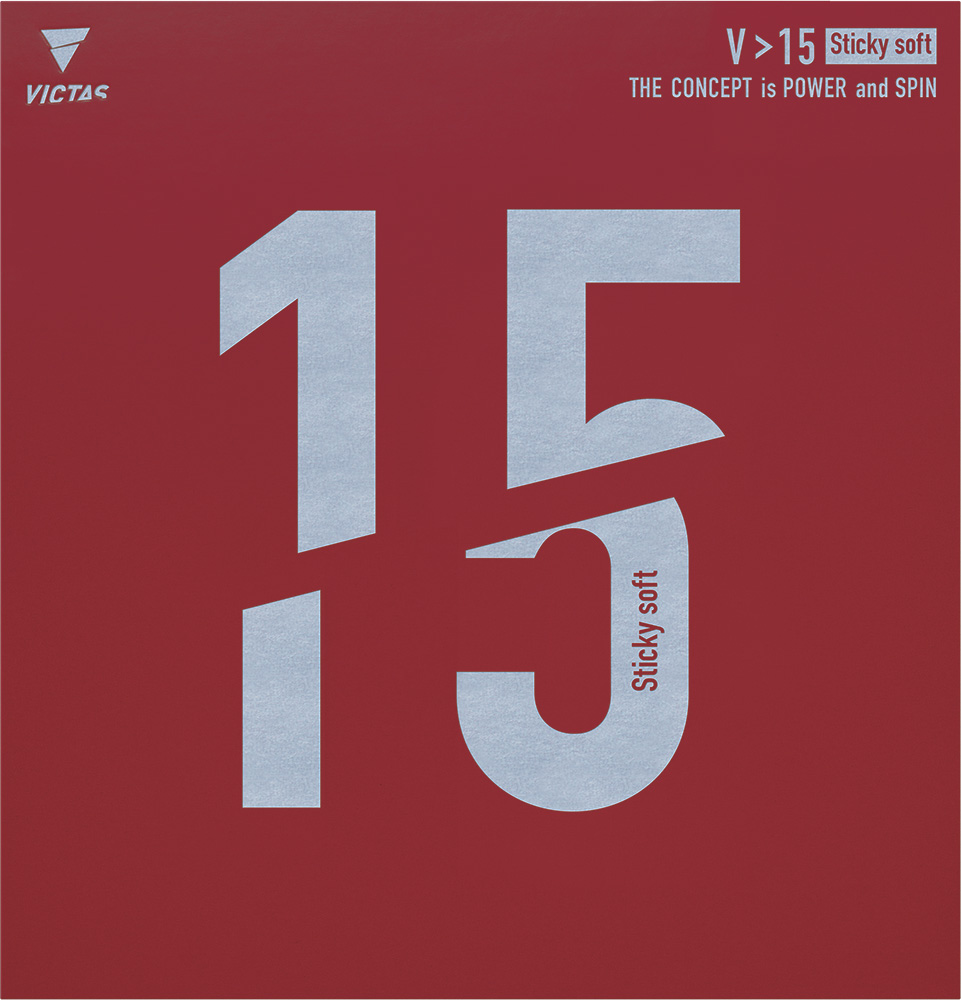 Revêtement De Tennis De Table VICTAS V15 Sticky Soft - Adhérence Extrême, éponge 47.5°, Pour Jeu Offensif